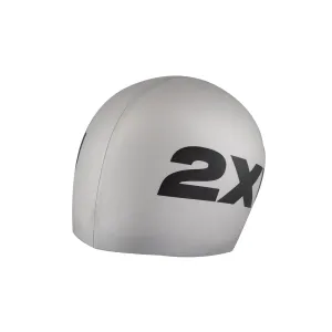 2XU Silicone Swim Cap (Silver)