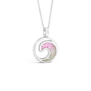 4ocean x Dune Wave Necklace in Florida Pink