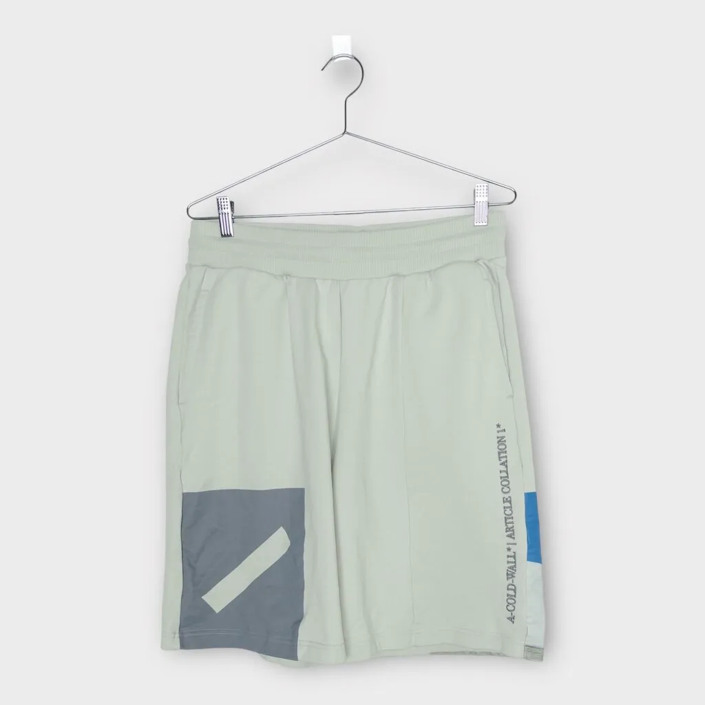 A-COLD-WALL* Grey Cotton Graphic Embroidered Short