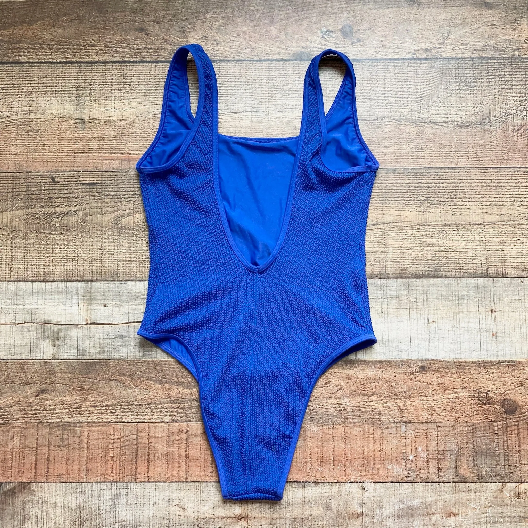 Abercrombie & Fitch Blue Textured One Piece- Size M