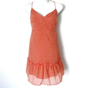 Abercrombie & Fitch Orange Corset Tie Back Dress NWT- Size M