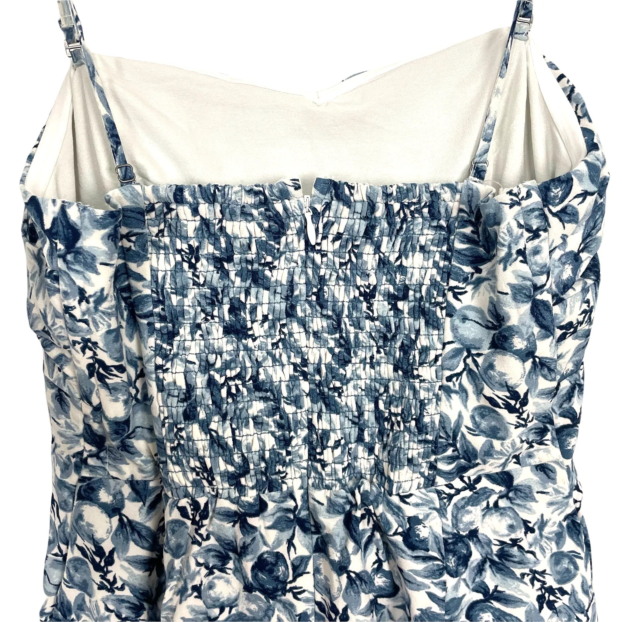 Abercrombie & Fitch Removable Straps Blue Floral Dress- Size M