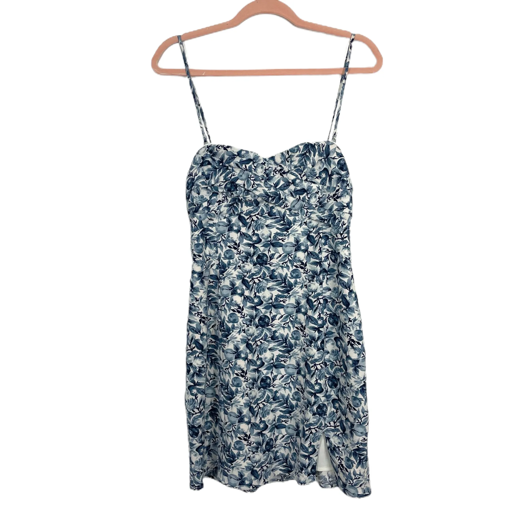 Abercrombie & Fitch Removable Straps Blue Floral Dress- Size M