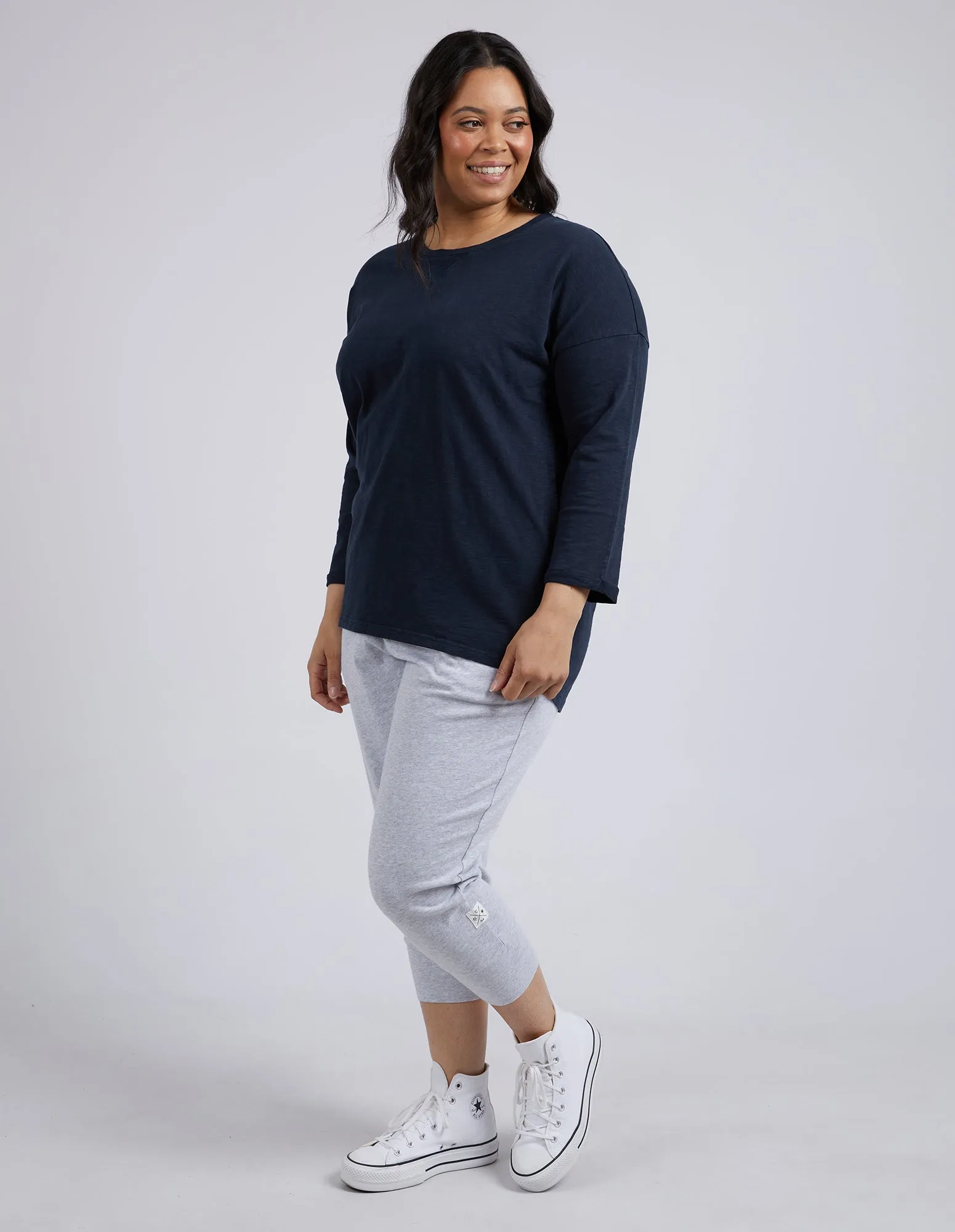 Annie 3/4 Sleeve Navy