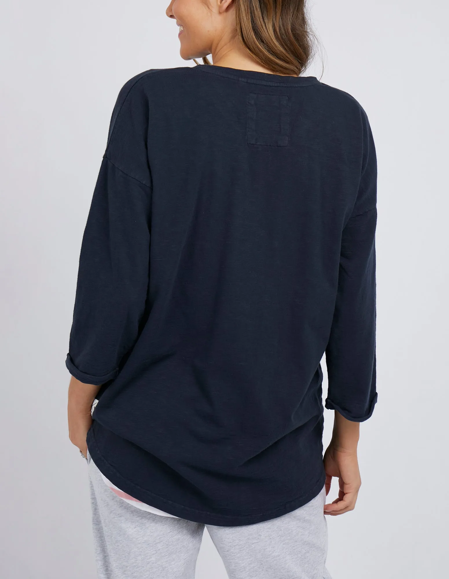 Annie 3/4 Sleeve Navy