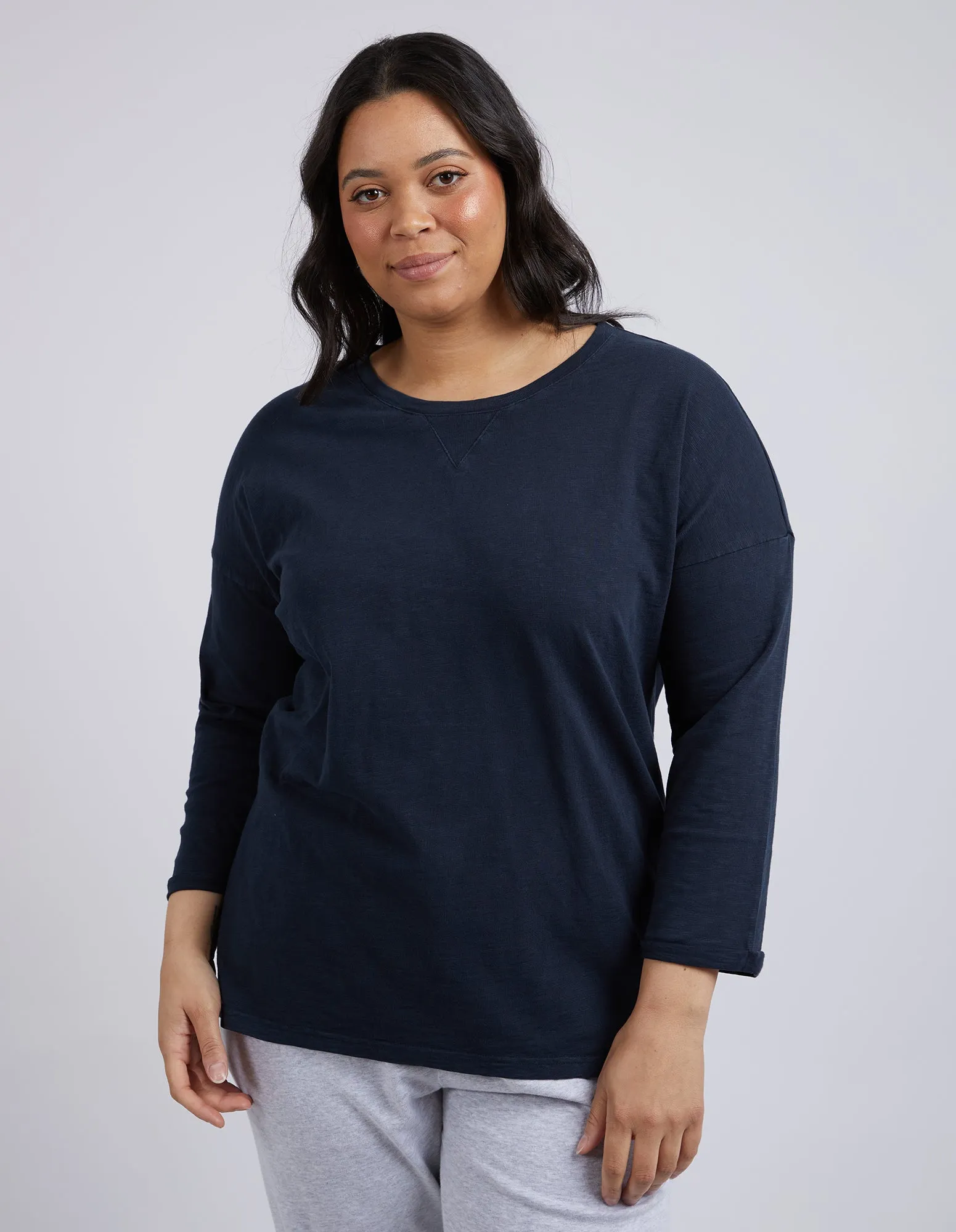 Annie 3/4 Sleeve Navy