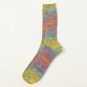 Anonymous Ism Splash Pattern Crew Socks - Purple