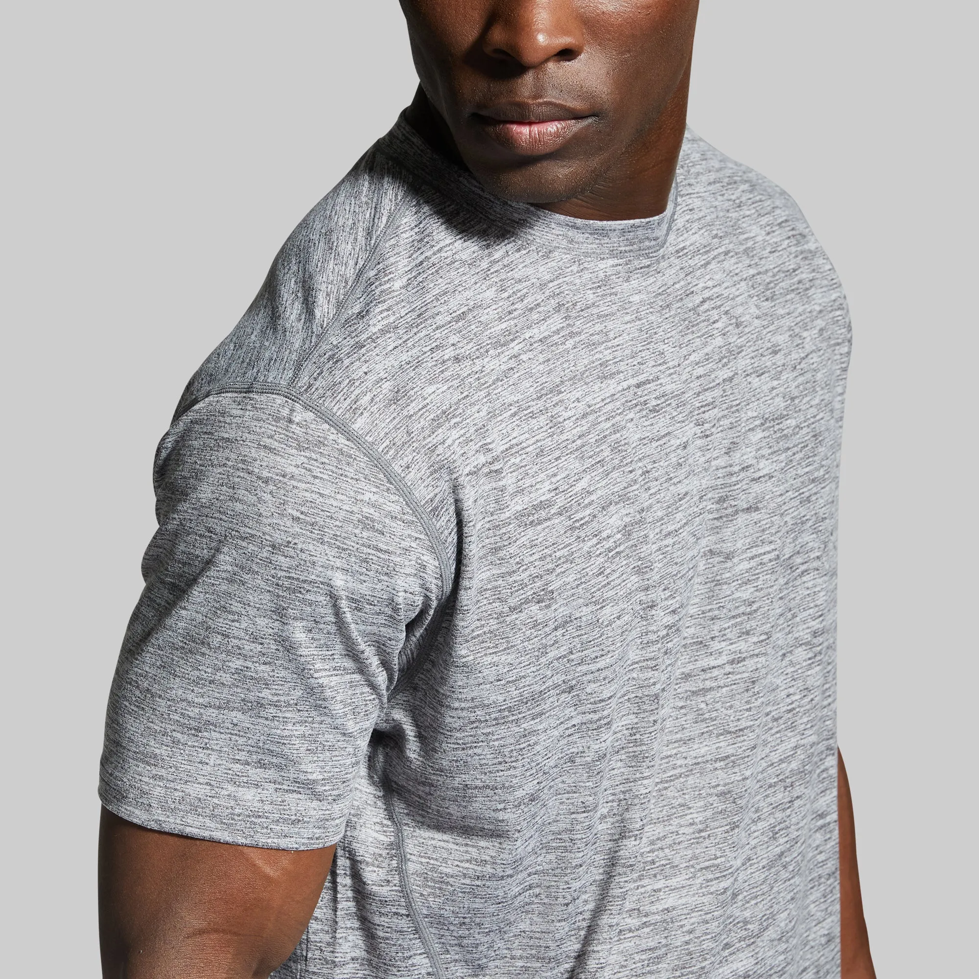 Athleisure Tee (Heather Grey)