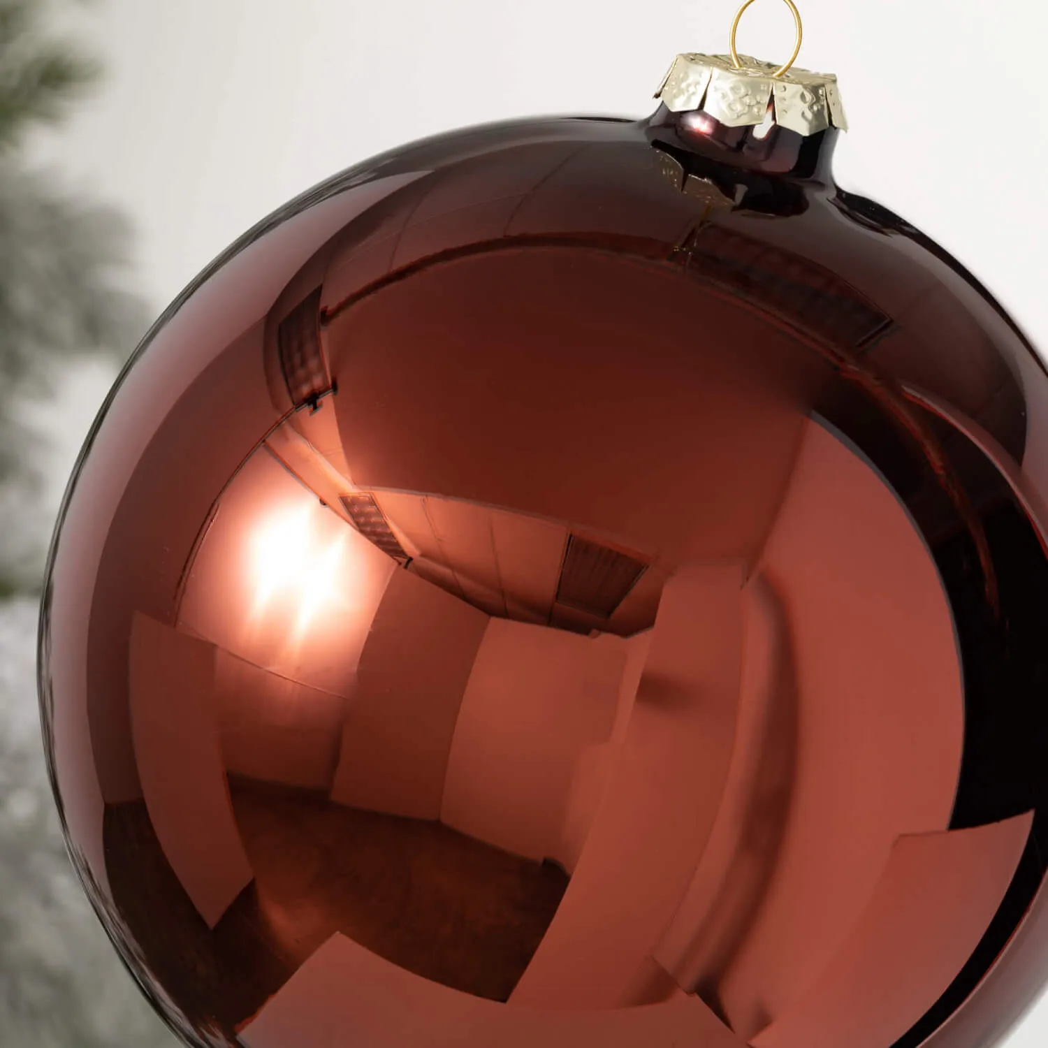 Classic Brown Ball Ornament