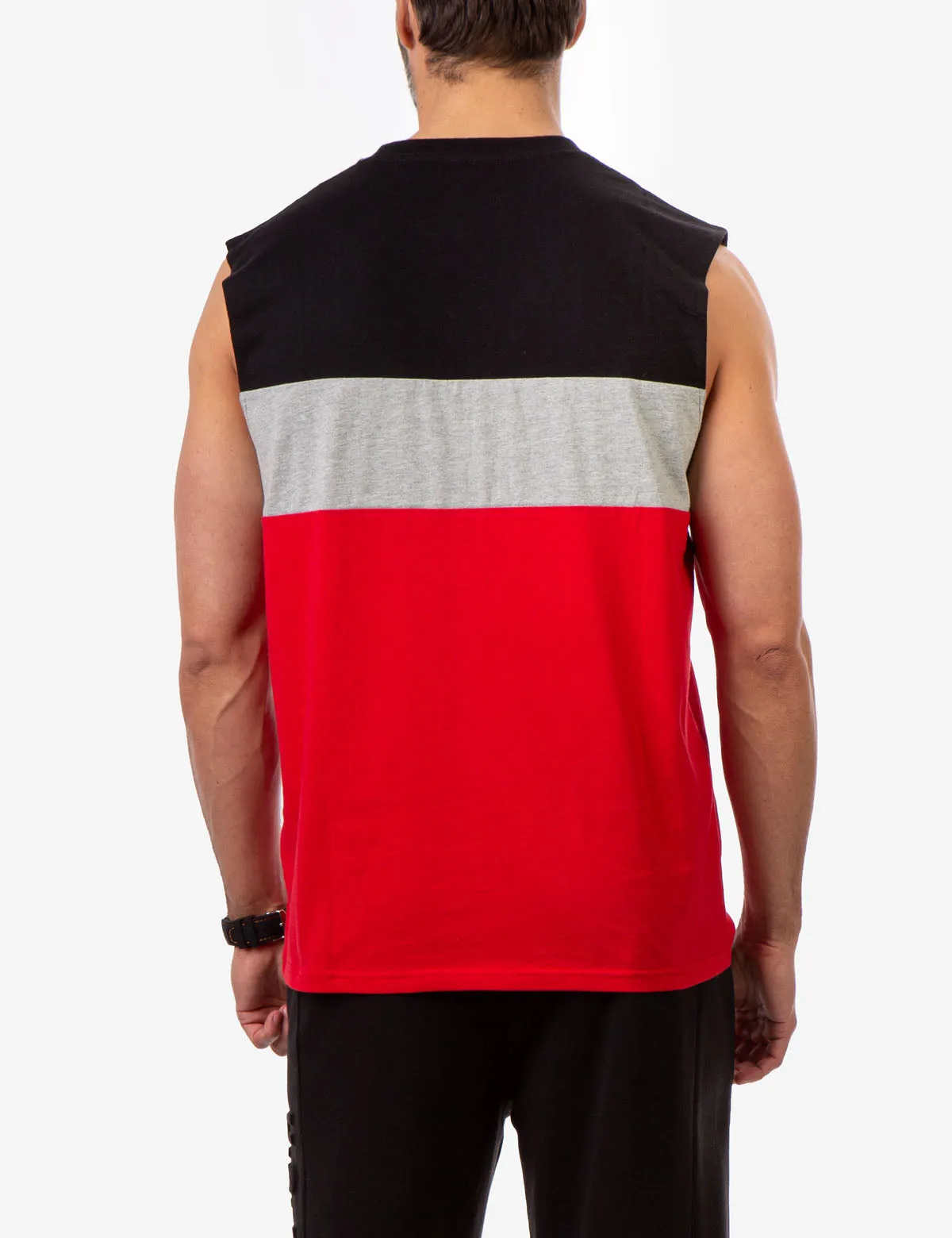 COLORBLOCK WORDMARK MUSCLE TANK