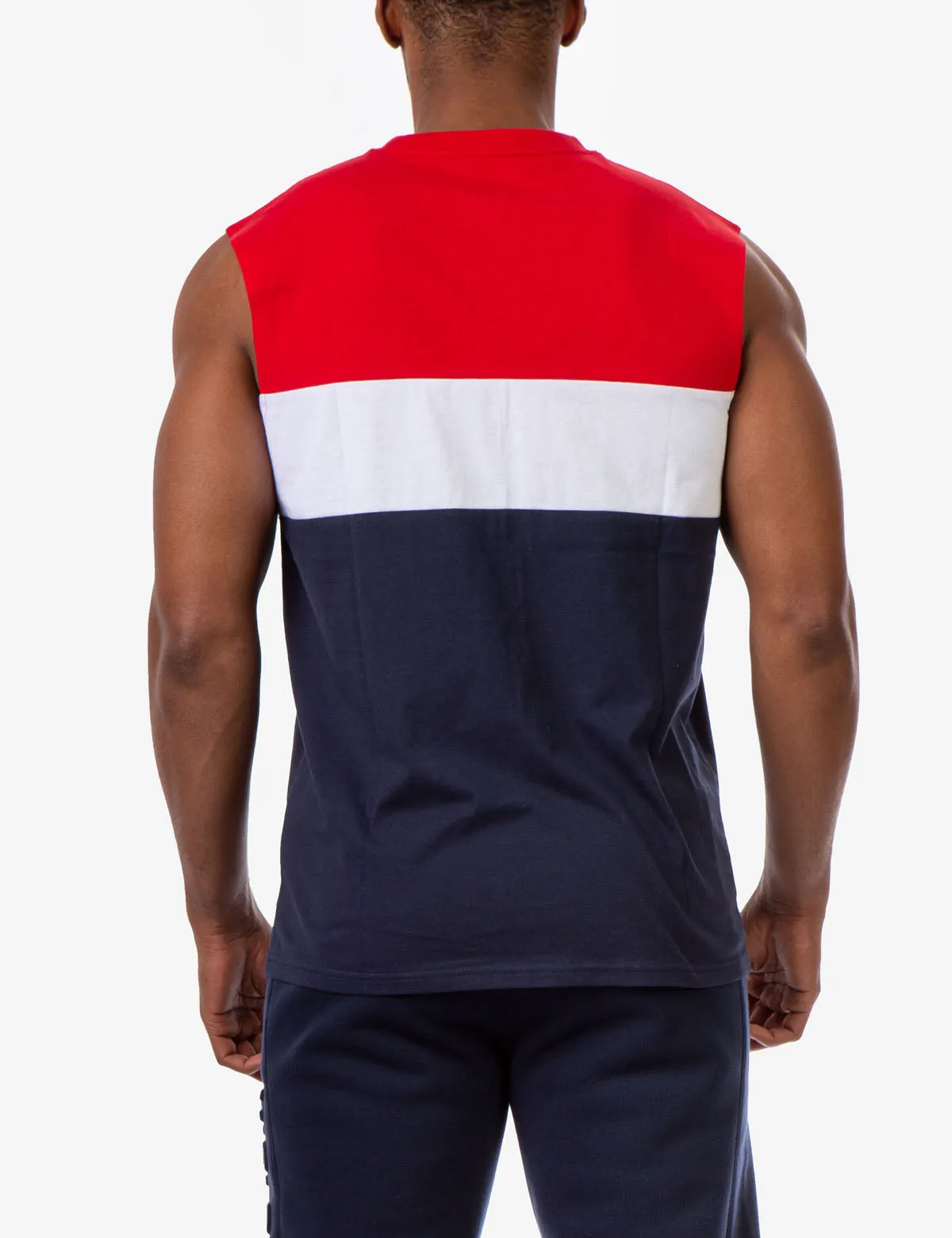 COLORBLOCK WORDMARK MUSCLE TANK