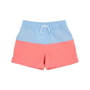 Country Club Colorblock Trunk, Beale Street Blue/Parrot Cay Coral