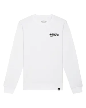 Crew Flag Crewneck - White