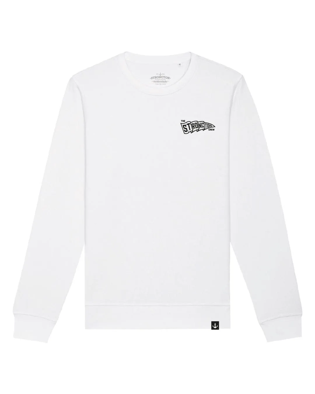 Crew Flag Crewneck - White