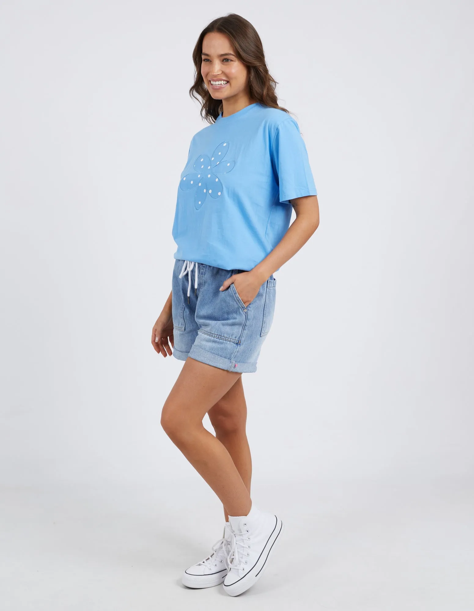 Daisy Spot Tee Azure Blue