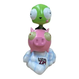 (DAMAGED) INVADER ZIM GIR ON PIG STATUE