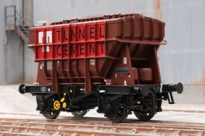 Ellis Clark Trains E3002A Finescale O Gauge Presflo Wagon 'TUNNEL CEMENT' 'B873347' (TOPS), Bauxite