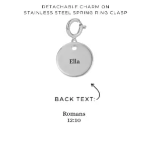 Engraved Charms with Detachable Clasp - Customer's Product with price 12.00