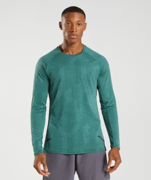 Gymshark Apex Long Sleeve T-Shirt - Woodland Green/Hoya Green