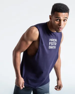 HRDR FSTR SMTR MUSCLE TANK - NAVY