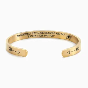 I Know That Was You Personalizable Cuff Bracelet