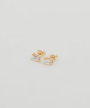 Ivy Emerald Cut Studs