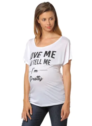 Las Vegas Maternity T-shirt - White