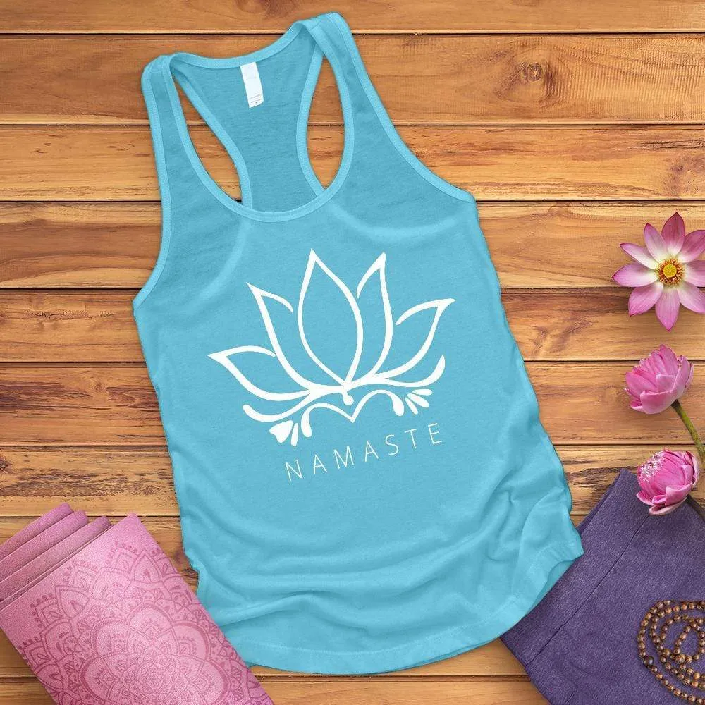 Namaste Lotus Racerback Tank Top