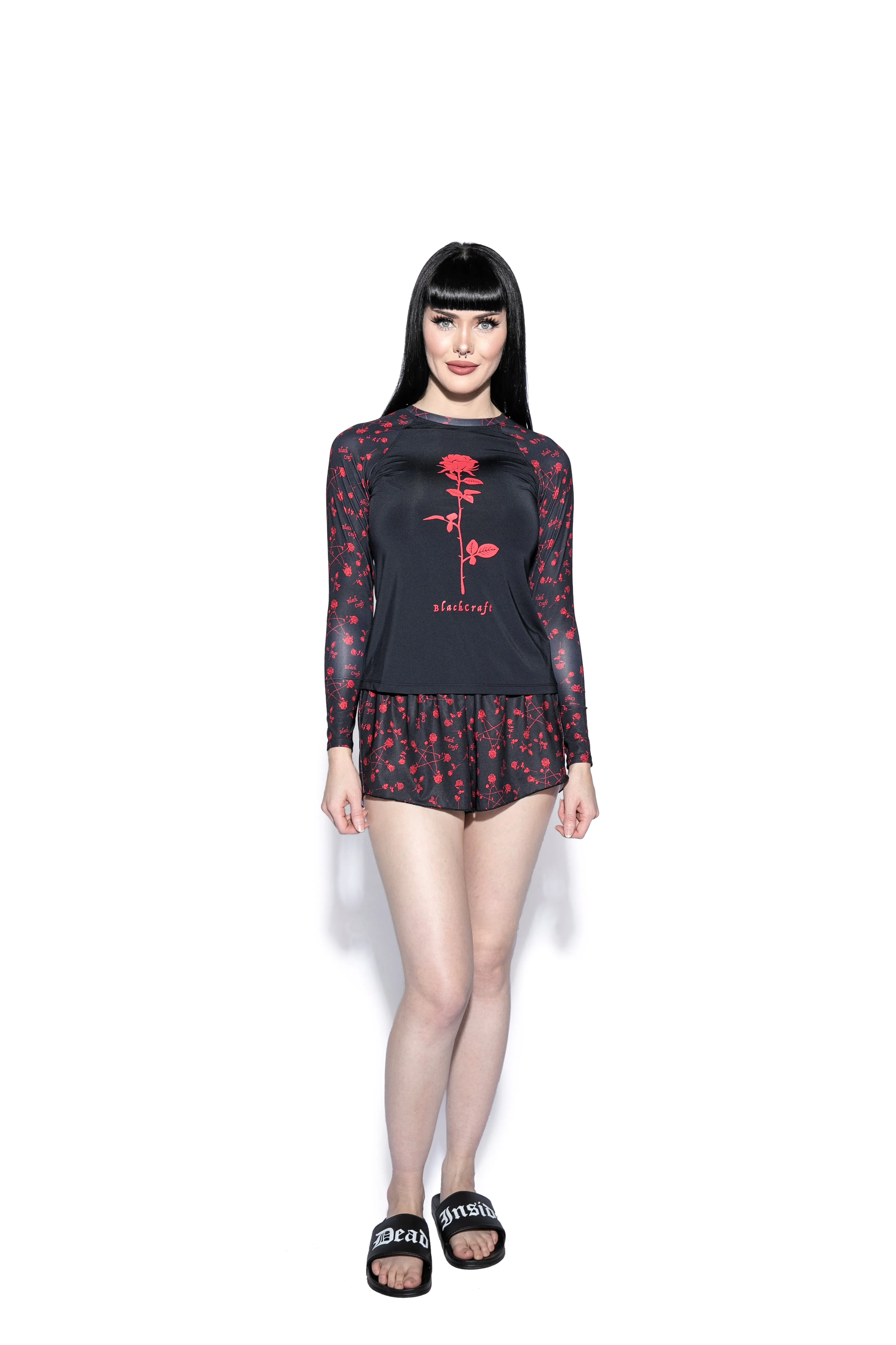 Pentagram Rose Rash Guard