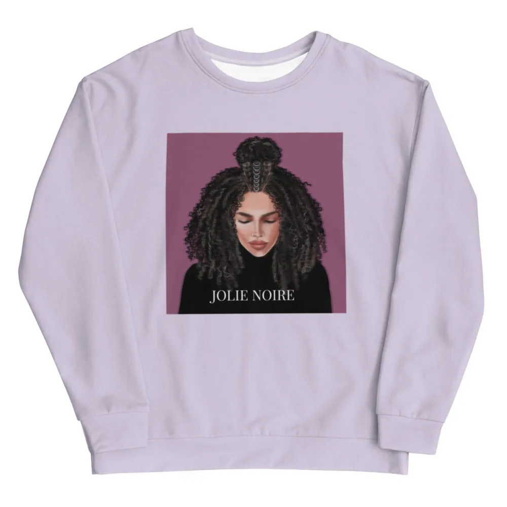 Premium Coiled Beauty Sweatshirt- Lilac