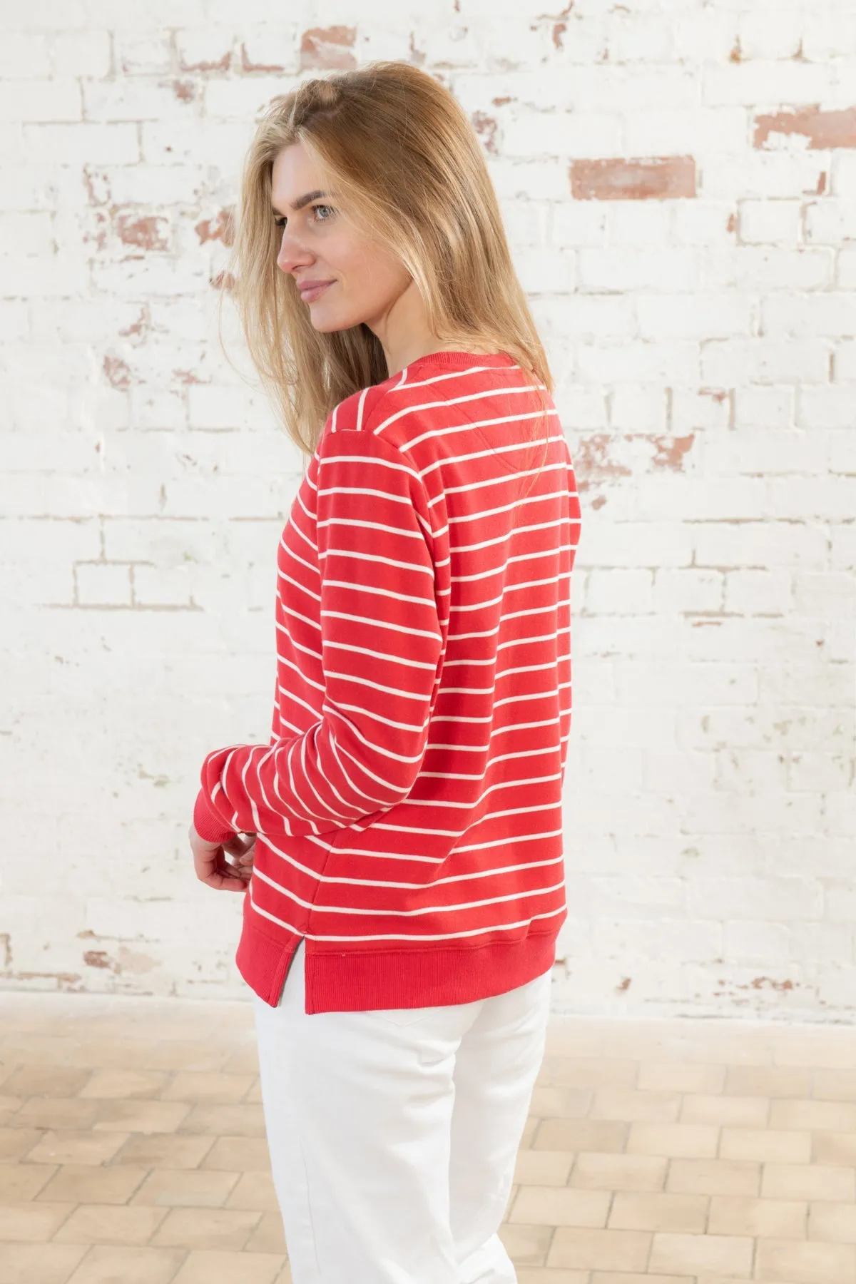 Seaside Jersey - Poppy Stripe