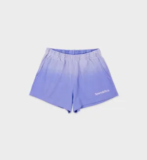 Serif Logo Disco Short - Dip Dye Blue/White