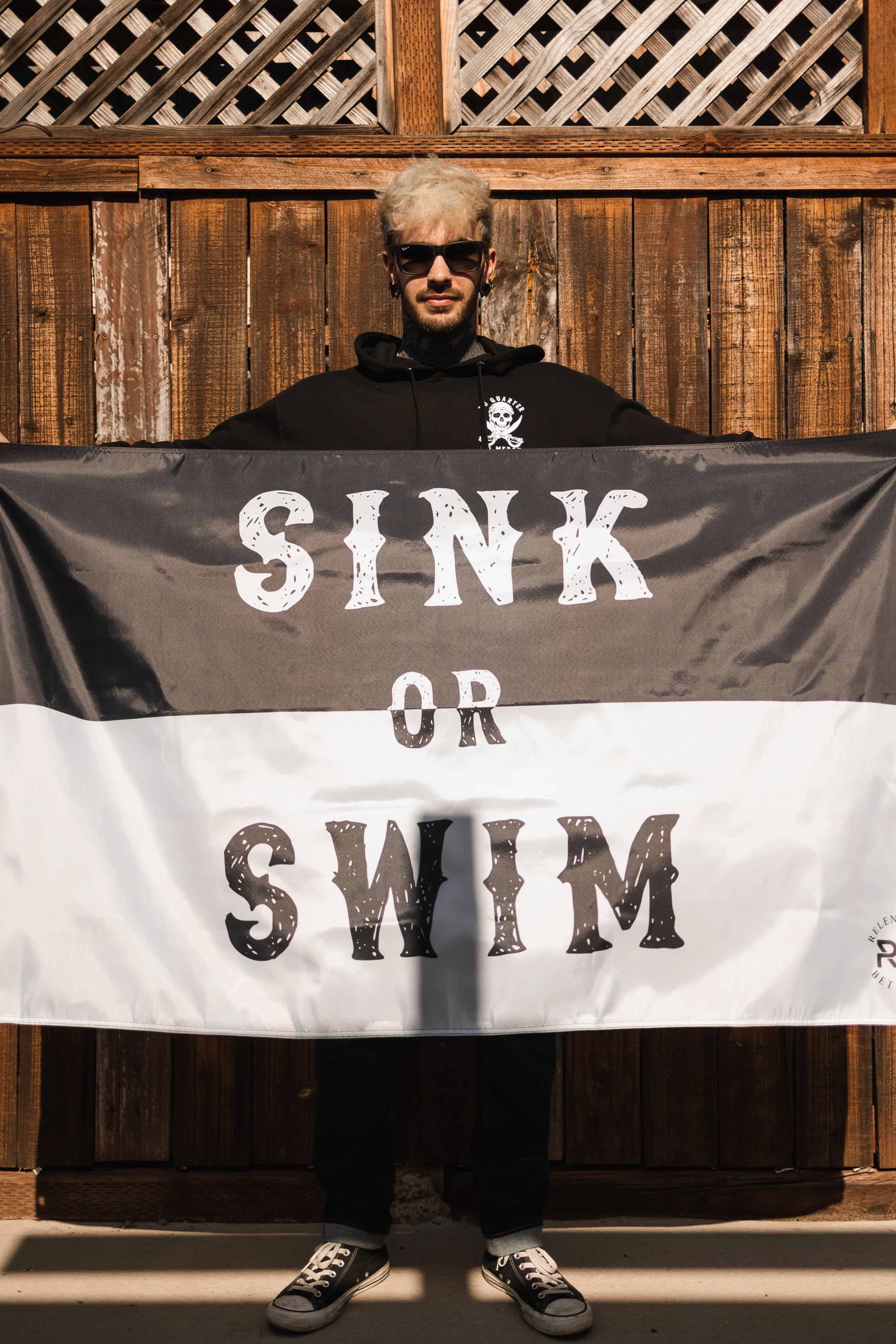 Sink or Swim B/W Flag