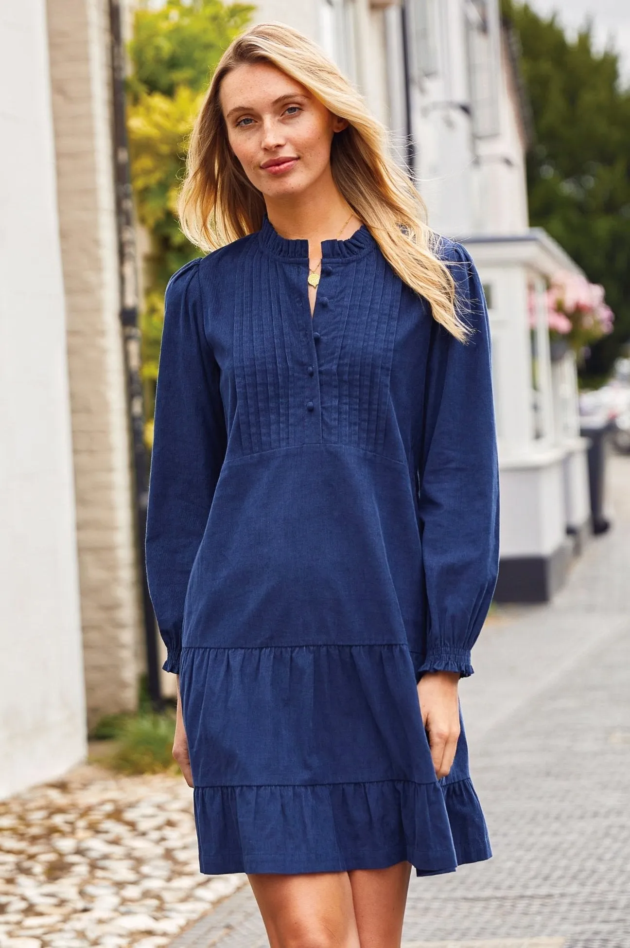 Stema Mini Corduroy Dress | Navy