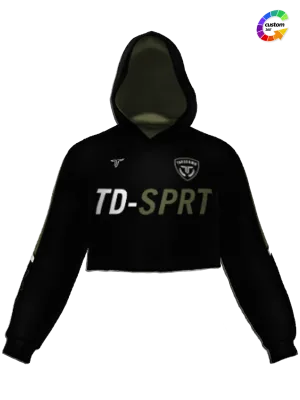 TD-CRPHD-010 360° Custom Cropped Hoodie