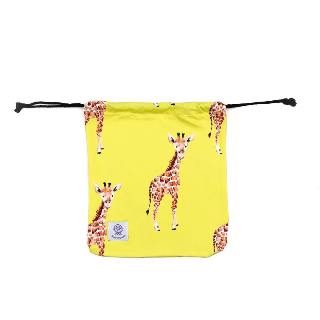 Yellow Giraffe Girls Long Sleeve Back Zip Swimmers