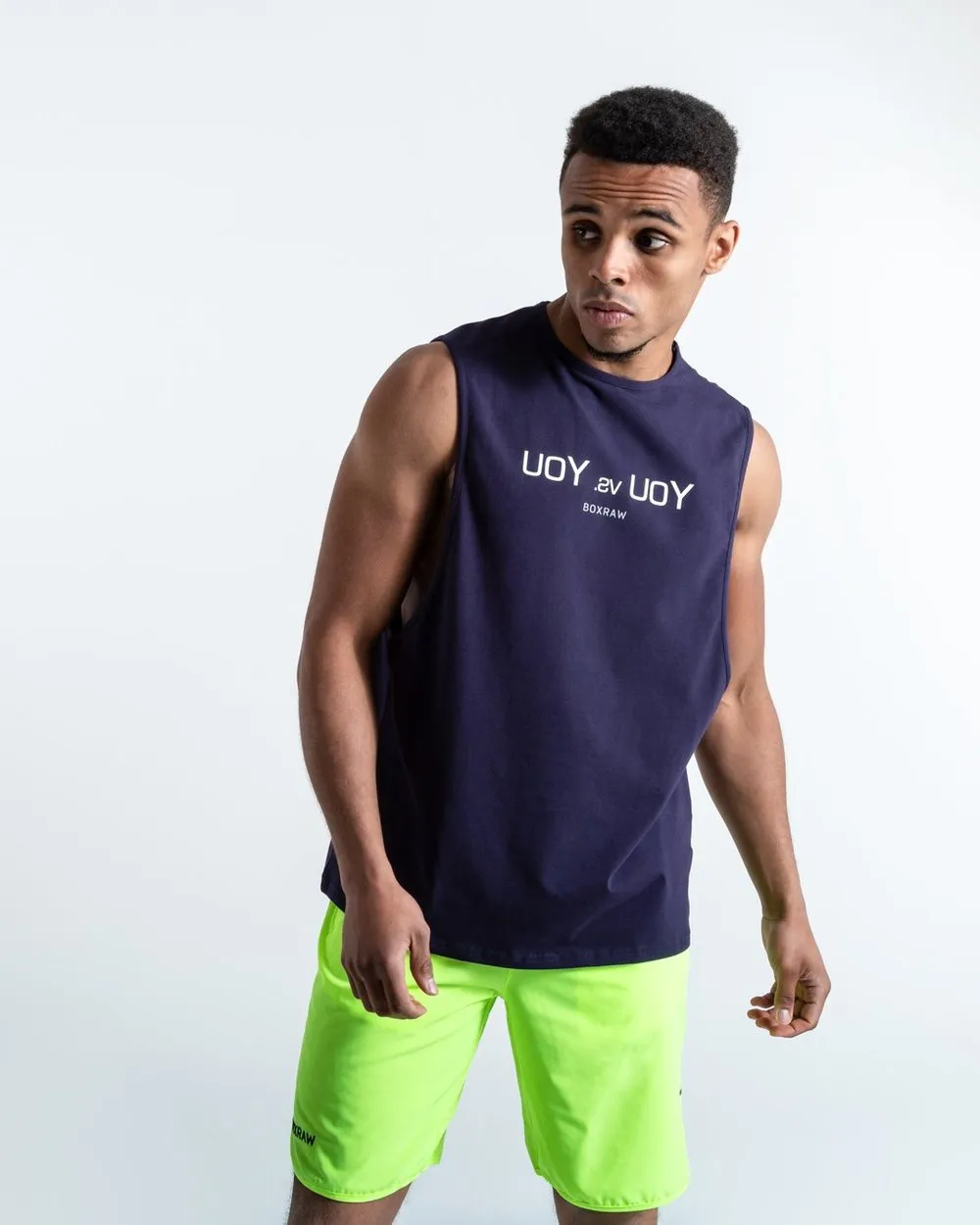 YOU VS. YOU MUSCLE TANK - NAVY