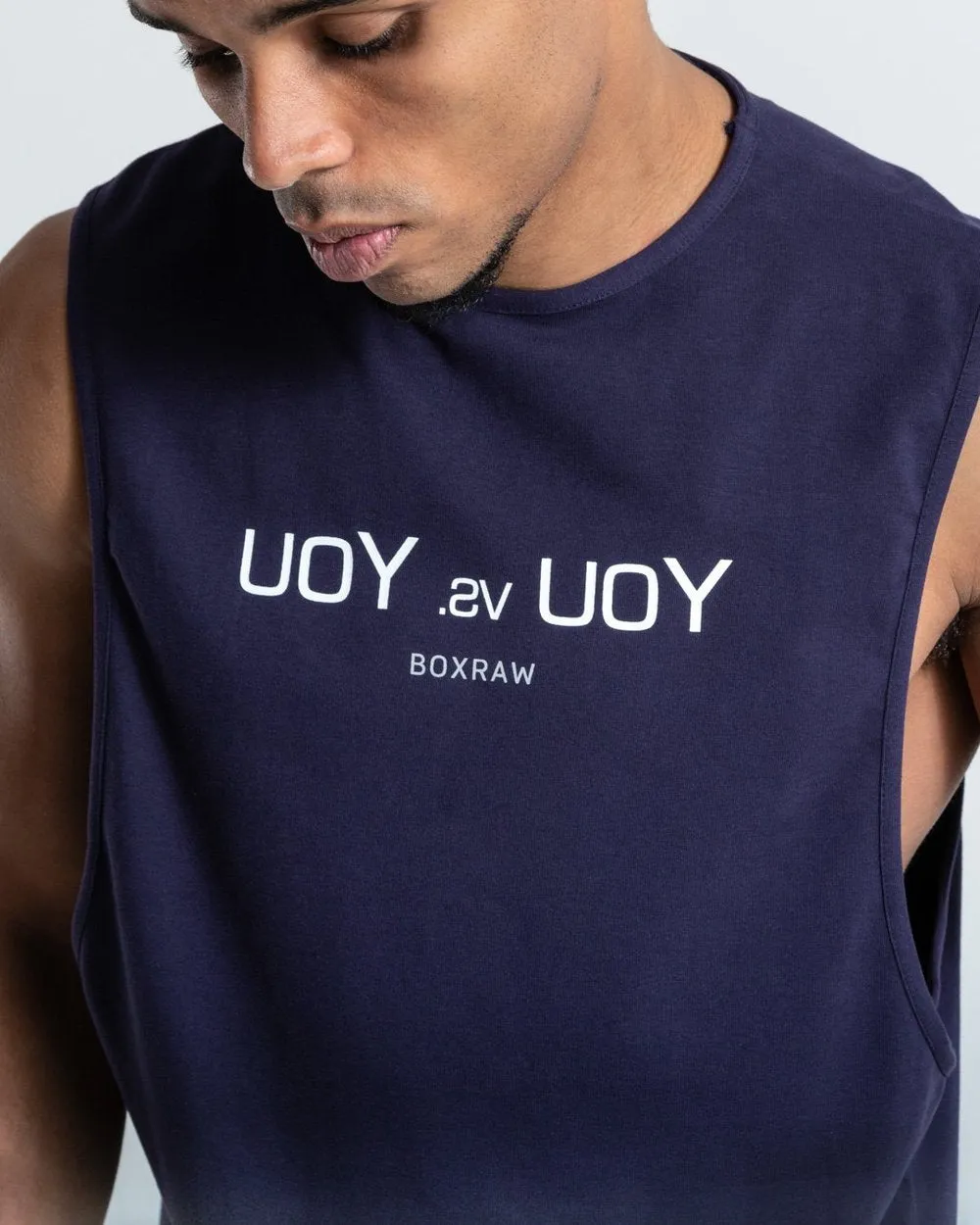 YOU VS. YOU MUSCLE TANK - NAVY